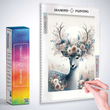 Deer on white background — Diamond Painting Kit, product view 3