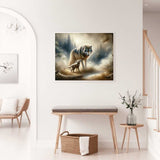 Wolf and Pup — Diamond Painting Kit, product view 2