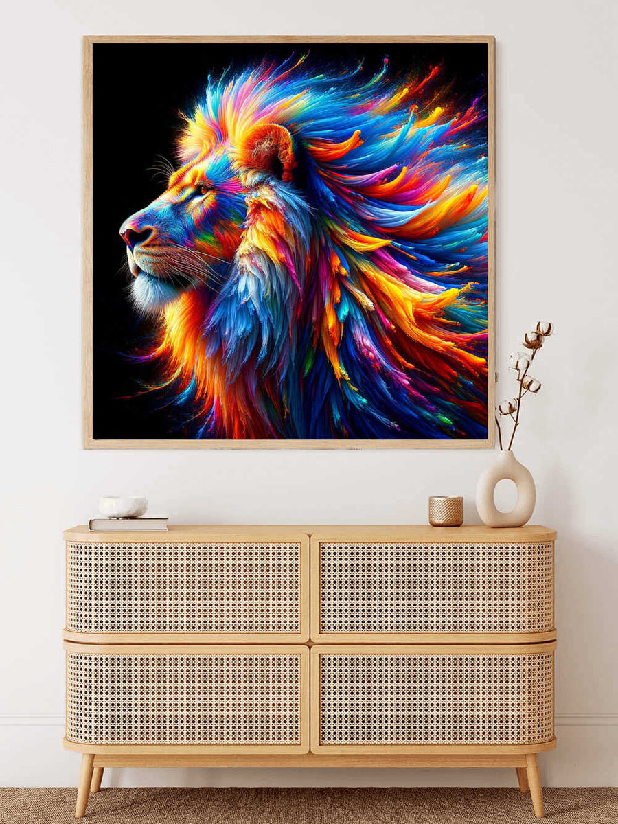 The King's Splendor of Color — Diamond Painting Kit, product view 2