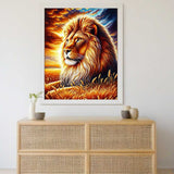 Expressive lion — Diamond Painting Kit, product view 2