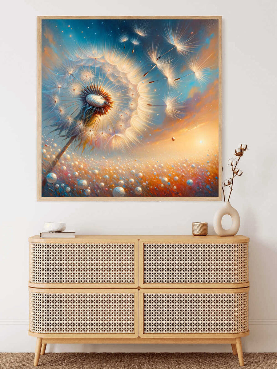 Dandelion blowing — Diamond Painting Kit, product view 2