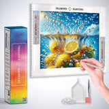 Lemons in the water — Diamond Painting Kit, product view 3