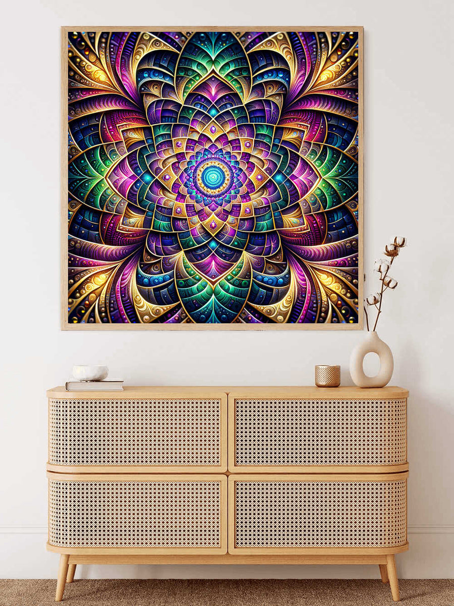 Mandala Tunnel — Diamond Painting Kit, product view 2