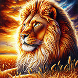 Expressive lion — Diamond Painting Kit design