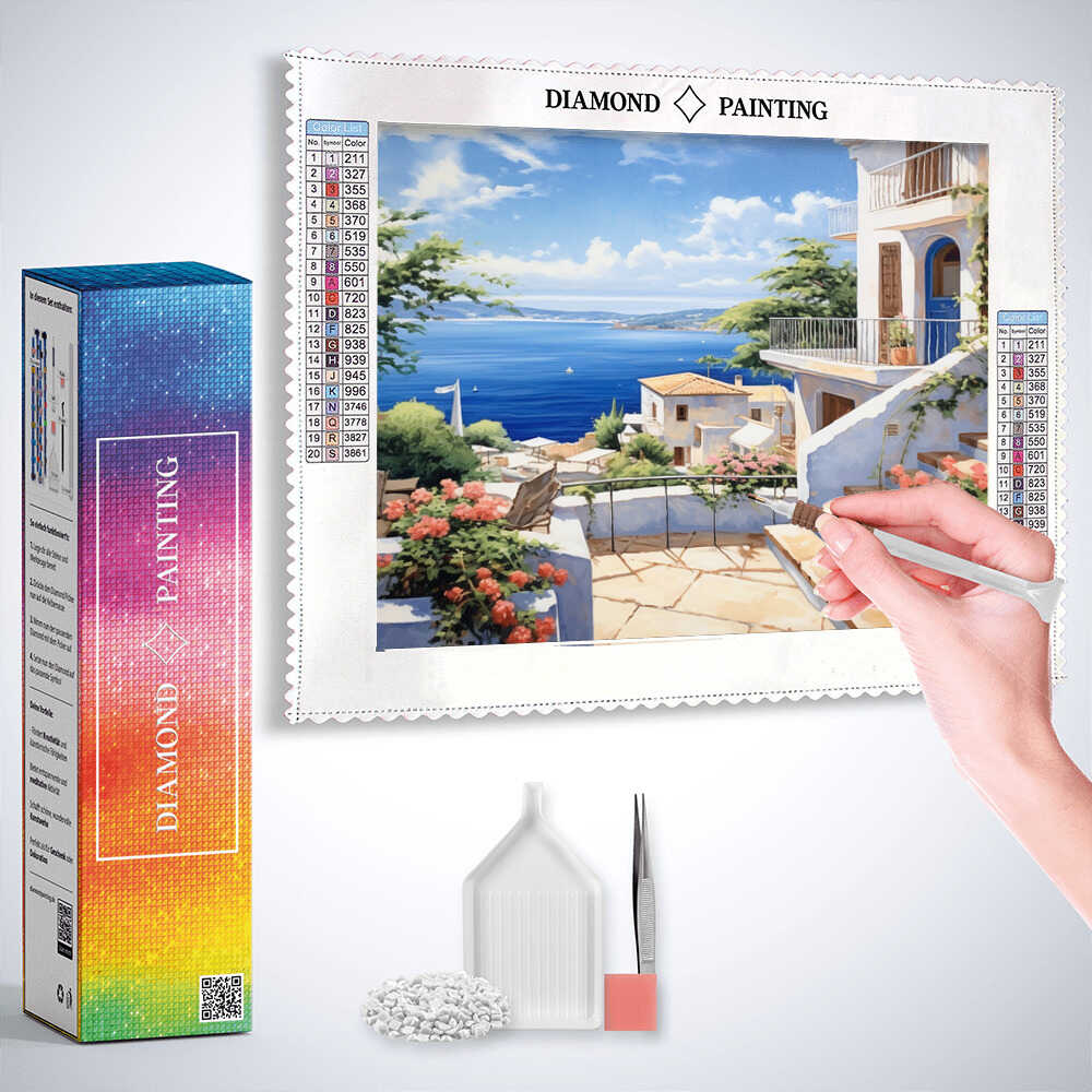 Mediterranean Dream — Diamond Painting Kit, product view 3