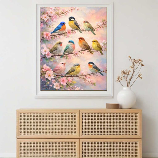 Spring Songbirds — Diamond Painting Kit, product view 2