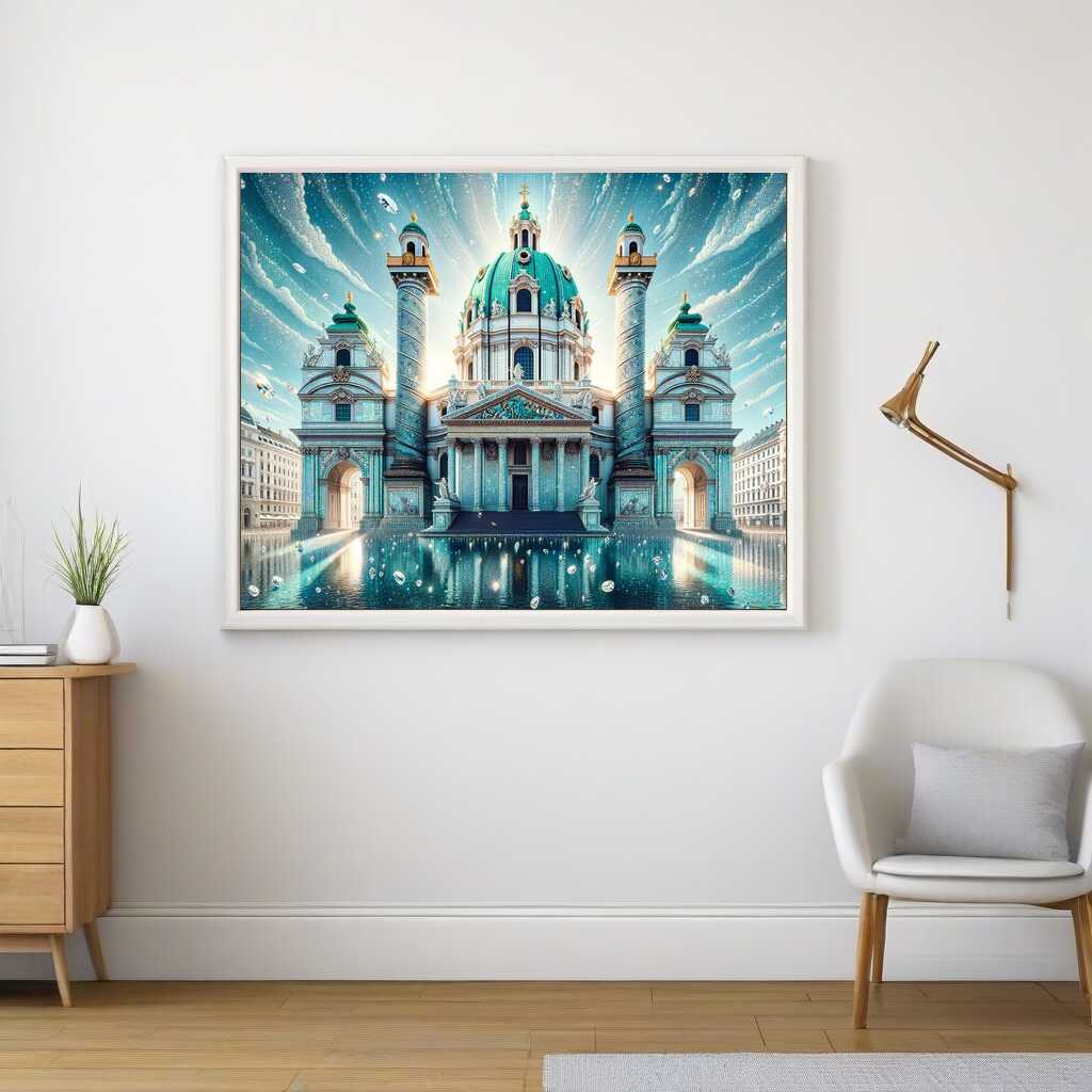 St. Charles Church in Vienna — Diamond Painting Kit, product view 2