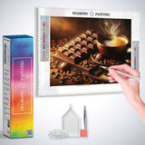 Coffee and Chocolate — Diamond Painting Kit, product view 2