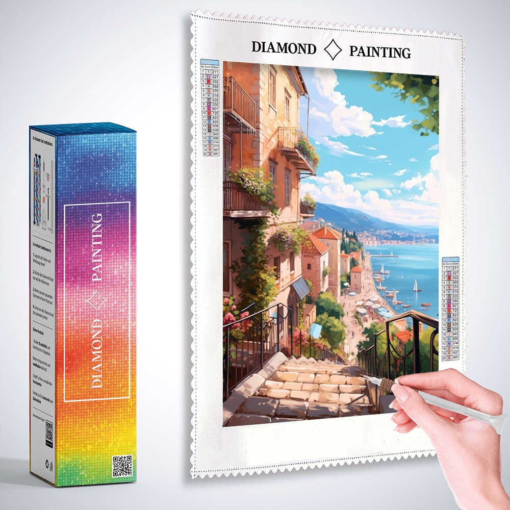Mediterranean Longing — Diamond Painting Kit, product view 3