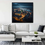 Hamburg from above — Diamond Painting Kit, product view 3