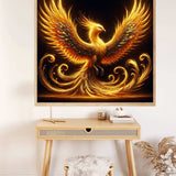 Phoenix Awakening, Golden — Diamond Painting Kit, product view 2