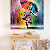 Color dance in the rain — Diamond Painting Kit, product view 2