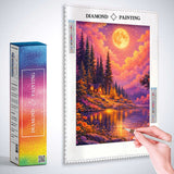 Moonlit Lake Magic — Diamond Painting Kit, product view 3