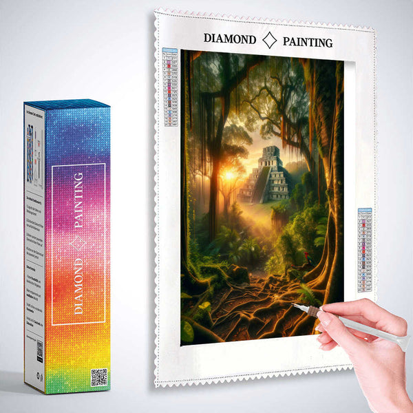 Maya Temple — Diamond Painting Kit, product view 3