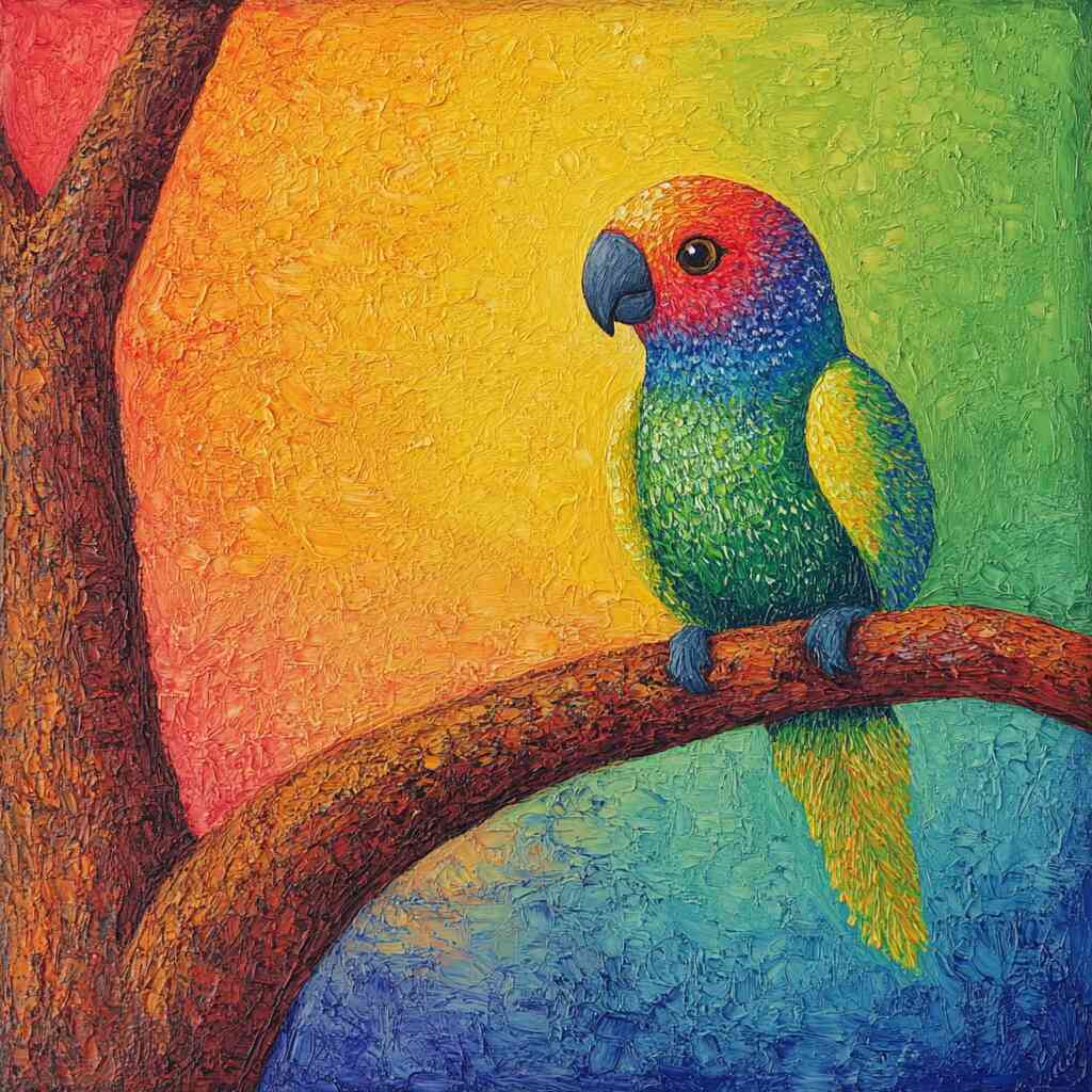 A Rainbow Portrait of Life — Diamond Painting Kit design