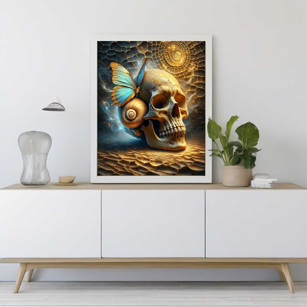 Skull shell — Diamond Painting Kit, product view 2