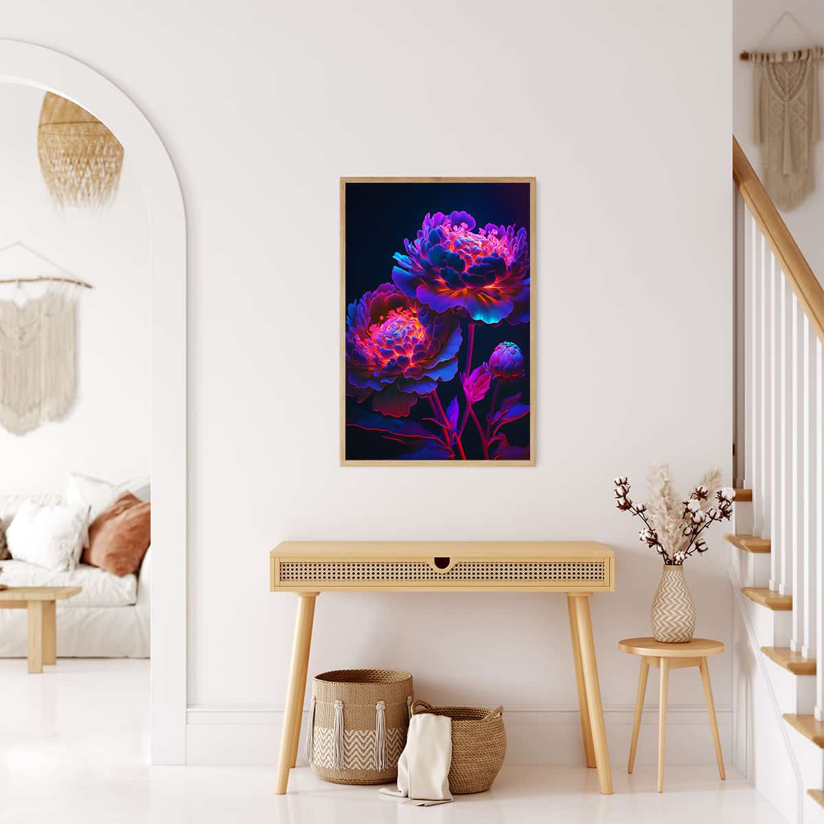 Flowers shining — AB Diamond Painting Kit, product view 3