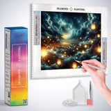 Starry night of wishes — Diamond Painting Kit, product view 3