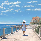 Coastal whispers (DP-7548) — Diamond Painting Kit design