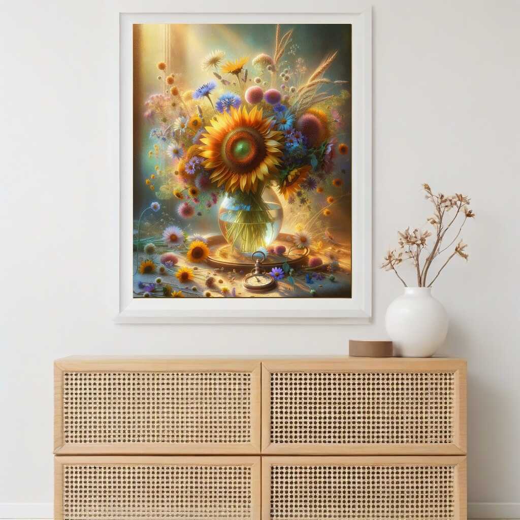 Summer bouquet of flowers — Diamond Painting Kit, product view 2