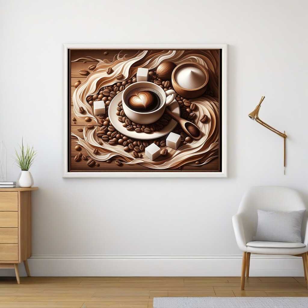 The Aroma of Coffee — Diamond Painting Kit, product view 2