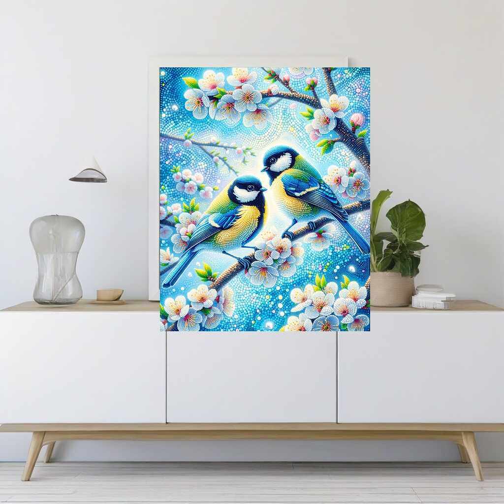 Small pair of tits — Diamond Painting Kit, product view 2