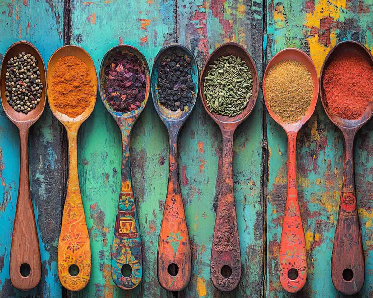 Spice Spoon Collection — Diamond Painting Kit design