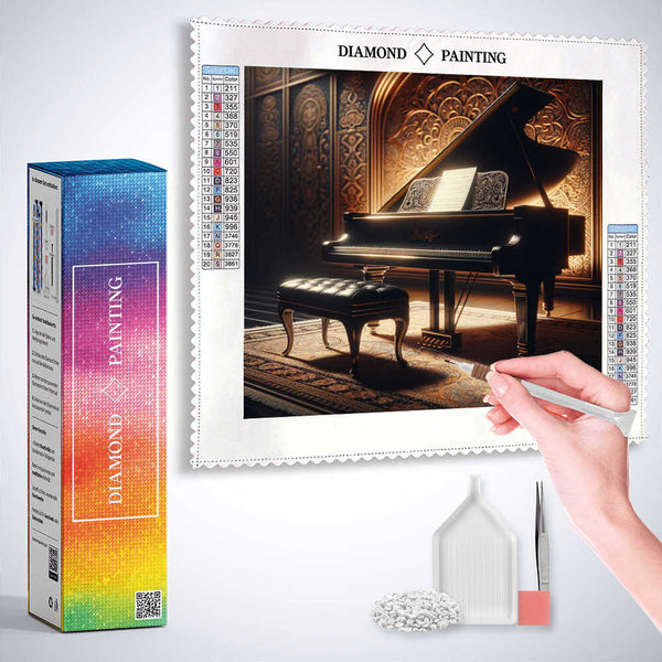 Elegy in Black — Diamond Painting Kit, product view 3