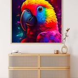 Papagai Frontal Colored — AB Diamond Painting Kit, product view 3