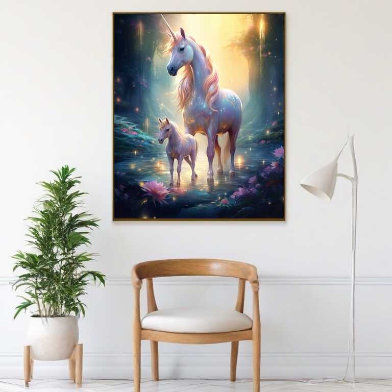 The Enchanted Unicorn Forest — Diamond Painting Kit, product view 2