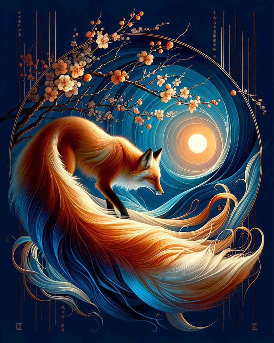 Fox Tail — Diamond Painting Kit design
