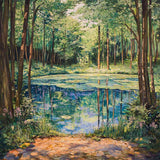 The Woodland Lake — Diamond Painting Kit design