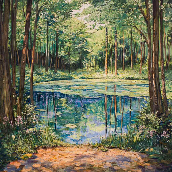 The Woodland Lake — Diamond Painting Kit design