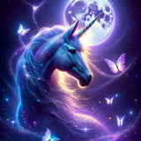 Unicorn in the moonlight — Diamond Painting Kit design