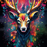Mysterious stag — Diamond Painting Kit design