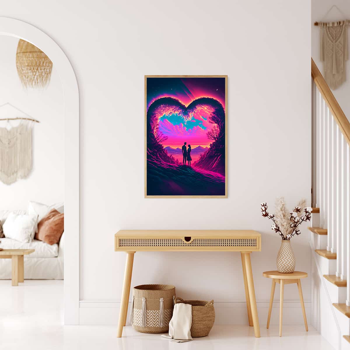 Heart couple — AB Diamond Painting Kit, product view 3