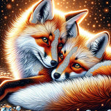 Fox couple — Diamond Painting Kit design