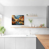 House by the Mountain — Diamond Painting Kit, product view 2