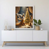 Angel decorating Christmas tree — Diamond Painting Kit, product view 2