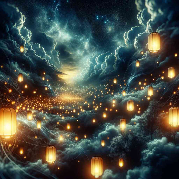 Starry night of wishes — Diamond Painting Kit design