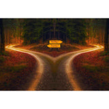 Fork in the road — Diamond Painting Kit design