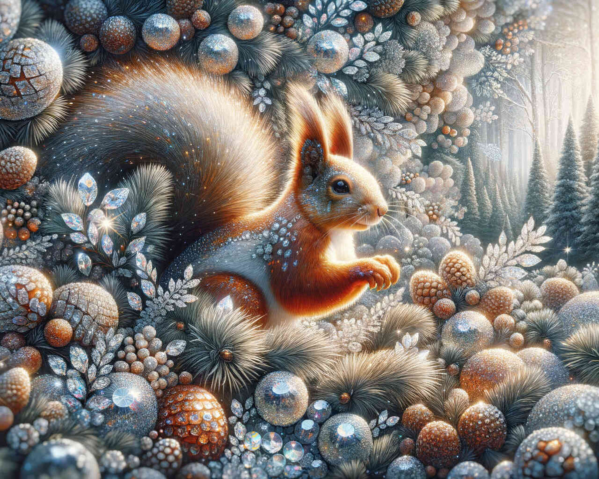 The Squirrel — Diamond Painting Kit design