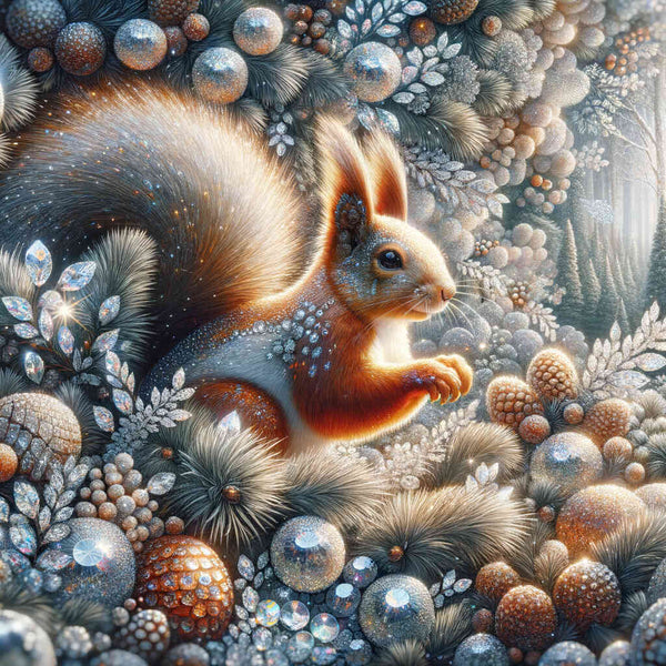 The Squirrel — Diamond Painting Kit design