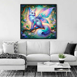 The Winged Forest Cat — Diamond Painting Kit, product view 2