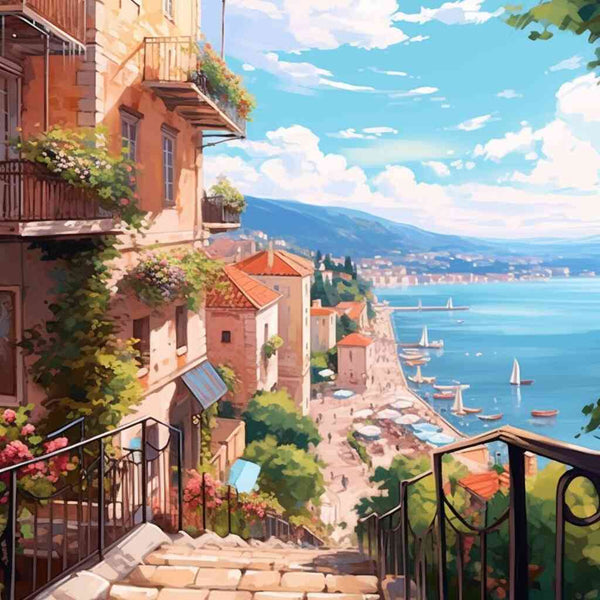 Mediterranean Longing — Diamond Painting Kit design