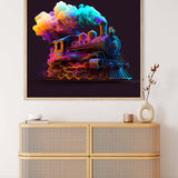 Train Ride in the Night — AB Diamond Painting Kit, product view 3