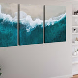 The Ocean Wave — 3-Panel Diamond Painting Kit, product view 2
