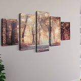 Alley in fall light — 5-Panel Diamond Painting Kit, product view 2