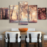 Alley in fall light — 5-Panel Diamond Painting Kit design