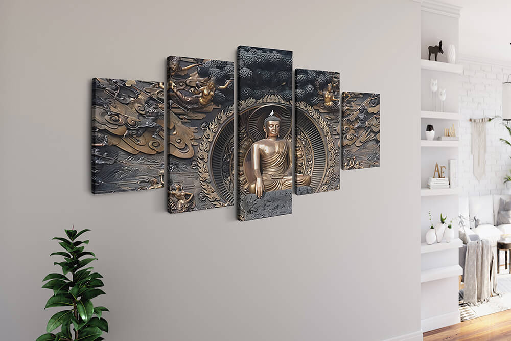Buddha, impressively elegant — 5-Panel Diamond Painting Kit, product view 2